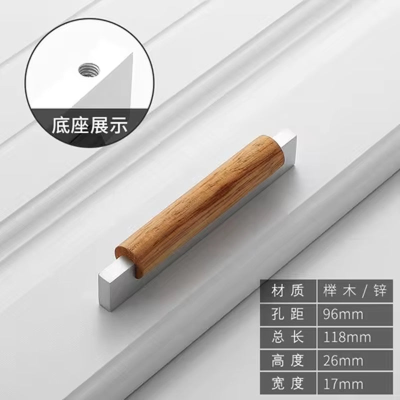 Wood Furniture Handle Cabinet Handles Furniture Accessory Drawer Knobs Kitchen Handle Natural for Furniture Pulls