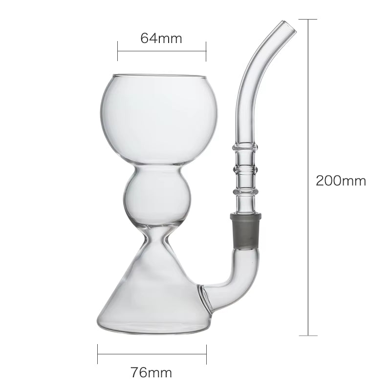 Absinthe Glass/Glass Cup with Straw/Cocktail Glass/High Borosilicate Heat-Resistant Glass Cup