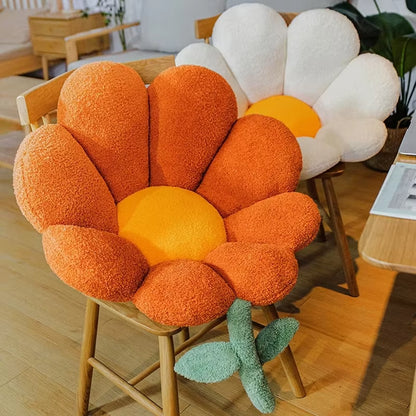 Ins Flower Cushion Office Chair Sitting Cushions Plush Sofa Throw Pillows Decor Floor Cushions Gift Home Decorative Coussin 방석