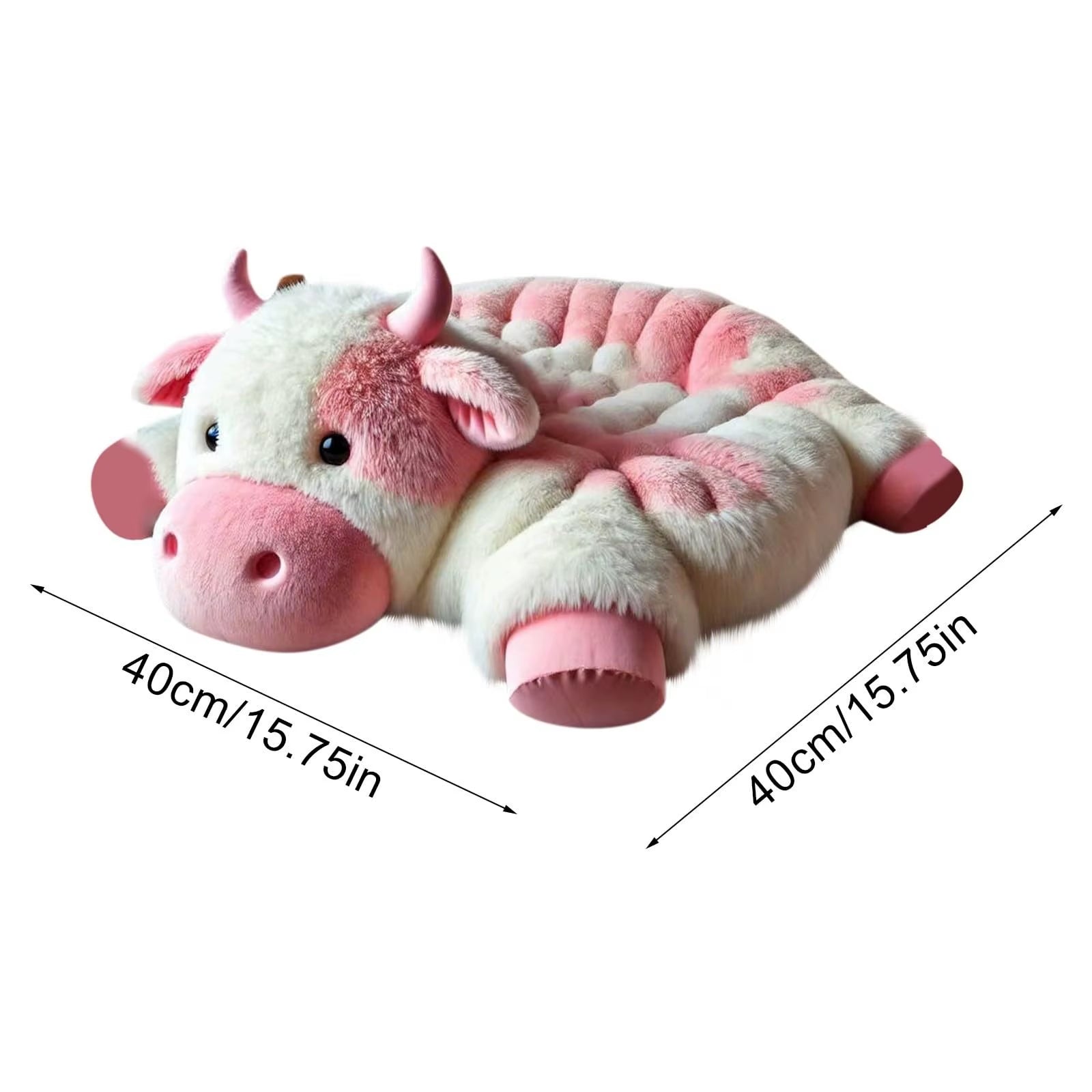 Cute Cow Litter Pet Cushions Dog Cat Cushions Pet Supplies Seat Cushions Cow Plush Chair Cushion-Plush Pillows Seat Room Decor