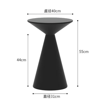 Round Light Luxury Metal Coffee Table Living Room Furniture Sofa Side Table a Few Balcony Tea Table Bedroom Nightstand