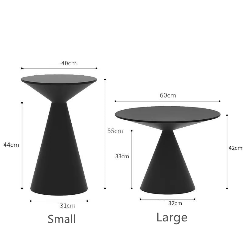Round Light Luxury Metal Coffee Table Living Room Furniture Sofa Side Table a Few Balcony Tea Table Bedroom Nightstand