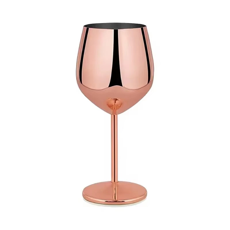 New Stainless Steel Glass Cocktail Creative Metal Wine Glass Bar Restaurant Champagne Glass Red Wine Glass Drinkware Barware Cup