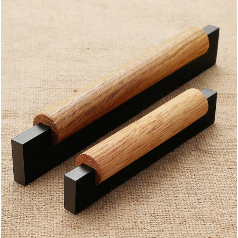 Wood Furniture Handle Cabinet Handles Furniture Accessory Drawer Knobs Kitchen Handle Natural for Furniture Pulls