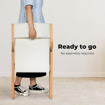 Levede 2X Dining Chairs Foldable PU Leather Kitchen Chair Lounge Room Vintage