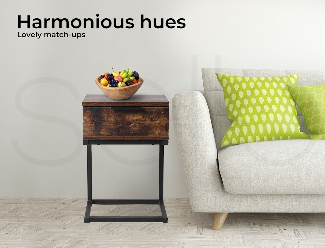 Levede Bedside Tables Side End Table Wood Nightstand Storage Drawers Cabinet