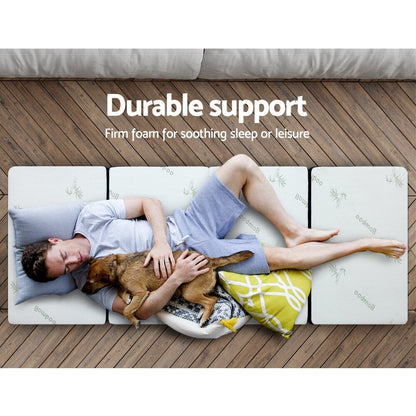 Giselle Bedding Foldable Mattress Folding Foam Mattresses Sofa Bed Mat Bamboo