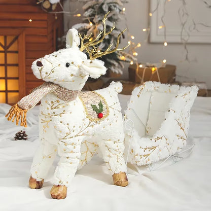 Elk Christmas Party Decoration Christmas Decoration for Tree Santa Claus Snowman Figurines Decoration