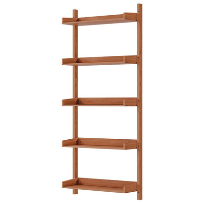 Artiss Bookshelf Floating 5-Tier Display Book Shelves Storage Bookcase Oak CAPIZ