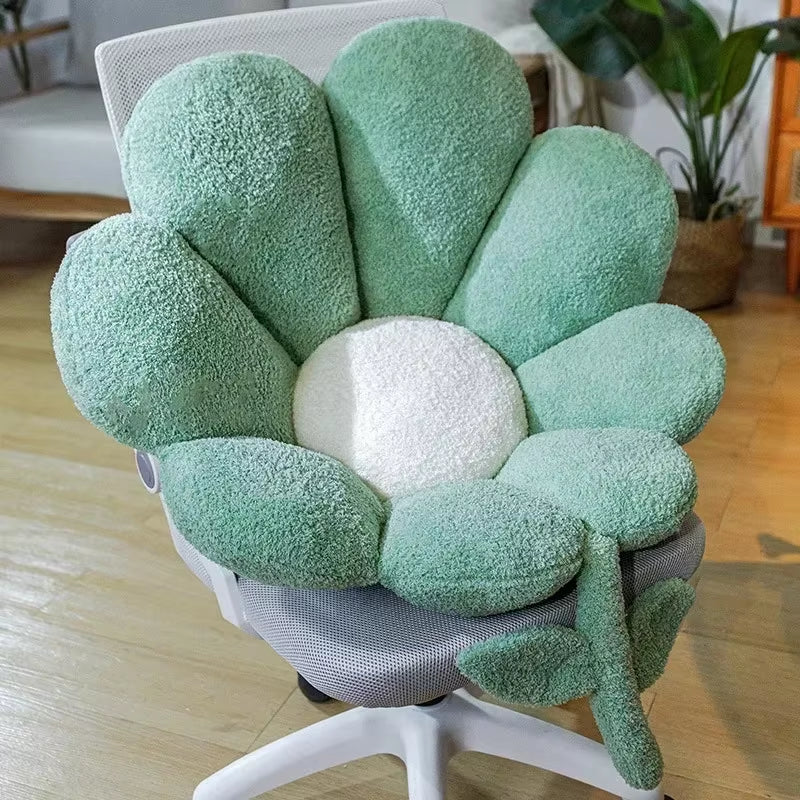 Ins Flower Cushion Office Chair Sitting Cushions Plush Sofa Throw Pillows Decor Floor Cushions Gift Home Decorative Coussin 방석