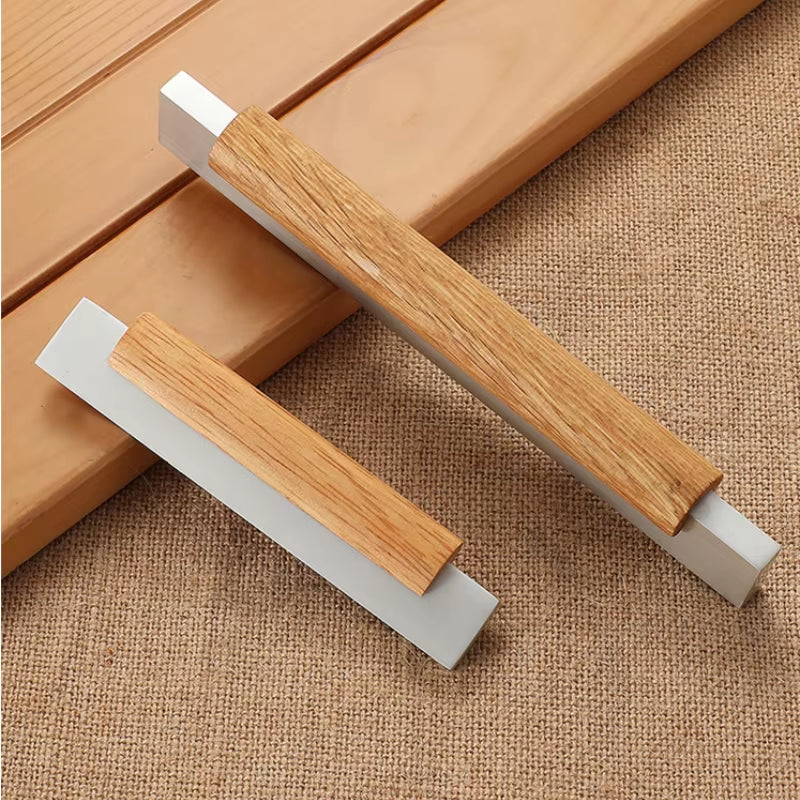 Wood Furniture Handle Cabinet Handles Furniture Accessory Drawer Knobs Kitchen Handle Natural for Furniture Pulls