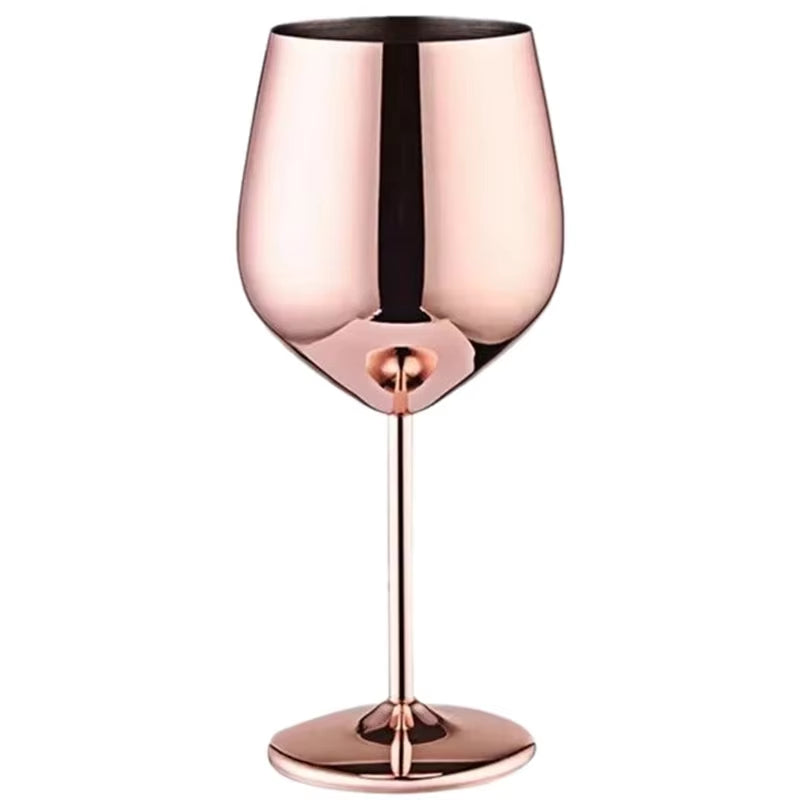 New Stainless Steel Glass Cocktail Creative Metal Wine Glass Bar Restaurant Champagne Glass Red Wine Glass Drinkware Barware Cup