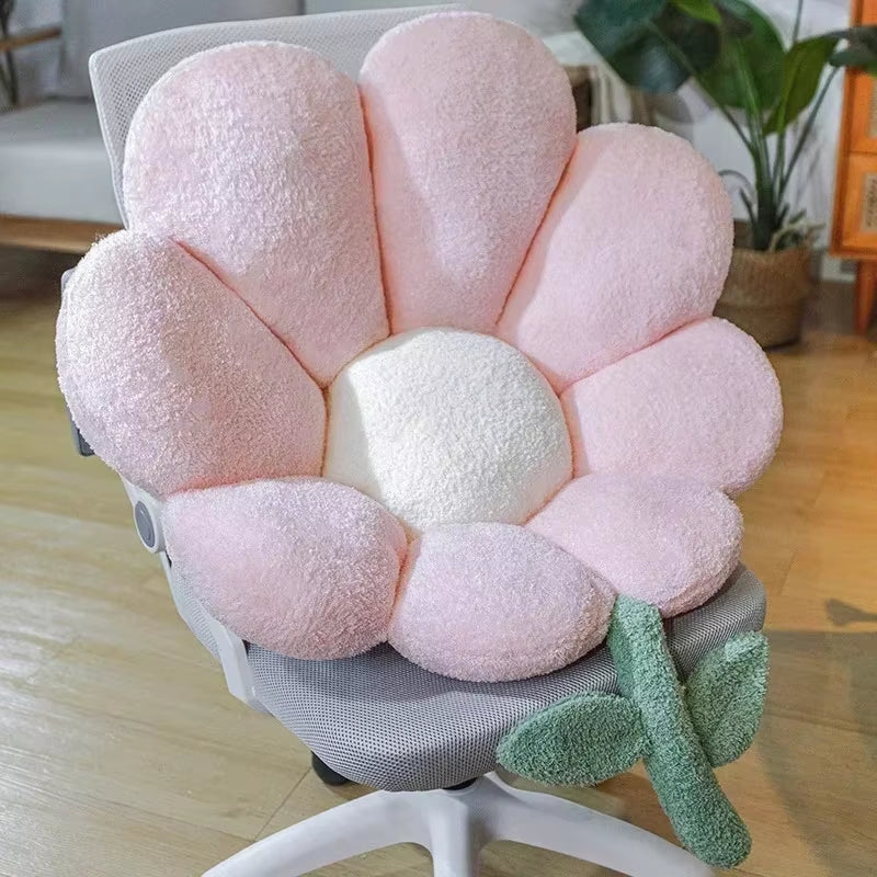 Ins Flower Cushion Office Chair Sitting Cushions Plush Sofa Throw Pillows Decor Floor Cushions Gift Home Decorative Coussin 방석