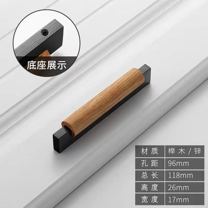Wood Furniture Handle Cabinet Handles Furniture Accessory Drawer Knobs Kitchen Handle Natural for Furniture Pulls