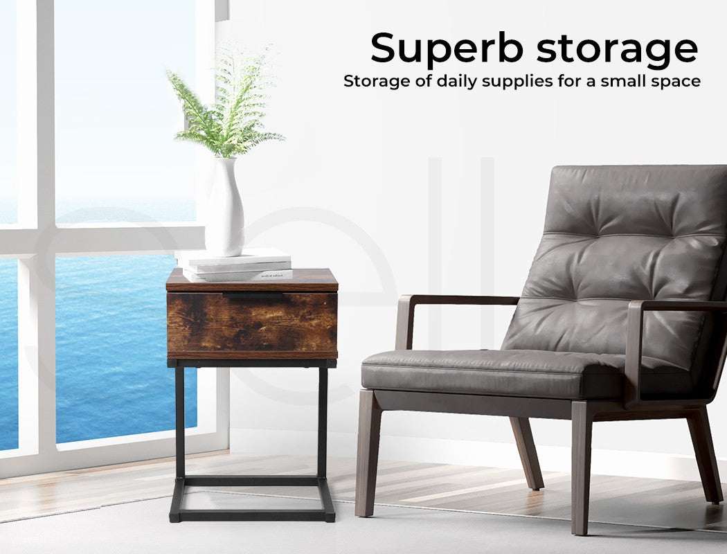 Levede Bedside Tables Side End Table Wood Nightstand Storage Drawers Cabinet