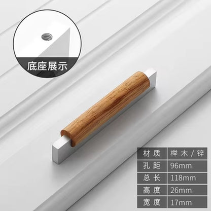 Wood Furniture Handle Cabinet Handles Furniture Accessory Drawer Knobs Kitchen Handle Natural for Furniture Pulls