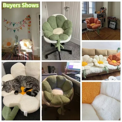 Ins Flower Cushion Office Chair Sitting Cushions Plush Sofa Throw Pillows Decor Floor Cushions Gift Home Decorative Coussin 방석