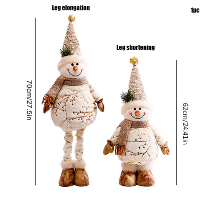 Elk Christmas Party Decoration Christmas Decoration for Tree Santa Claus Snowman Figurines Decoration