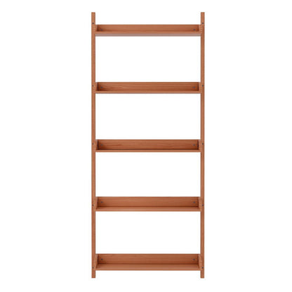 Artiss Bookshelf Floating 5-Tier Display Book Shelves Storage Bookcase Oak CAPIZ