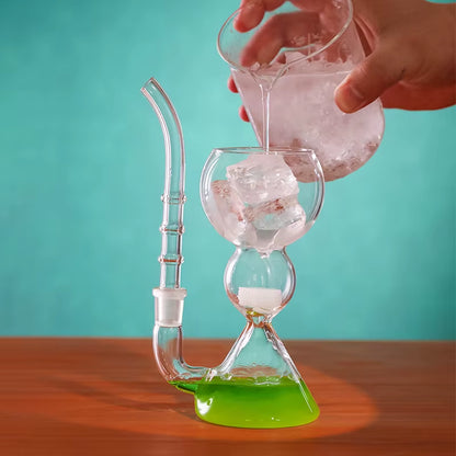 Absinthe Glass/Glass Cup with Straw/Cocktail Glass/High Borosilicate Heat-Resistant Glass Cup