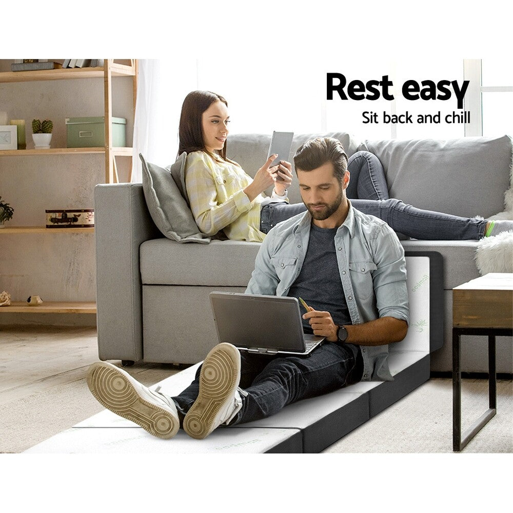 Giselle Bedding Foldable Mattress Folding Foam Mattresses Sofa Bed Mat Bamboo