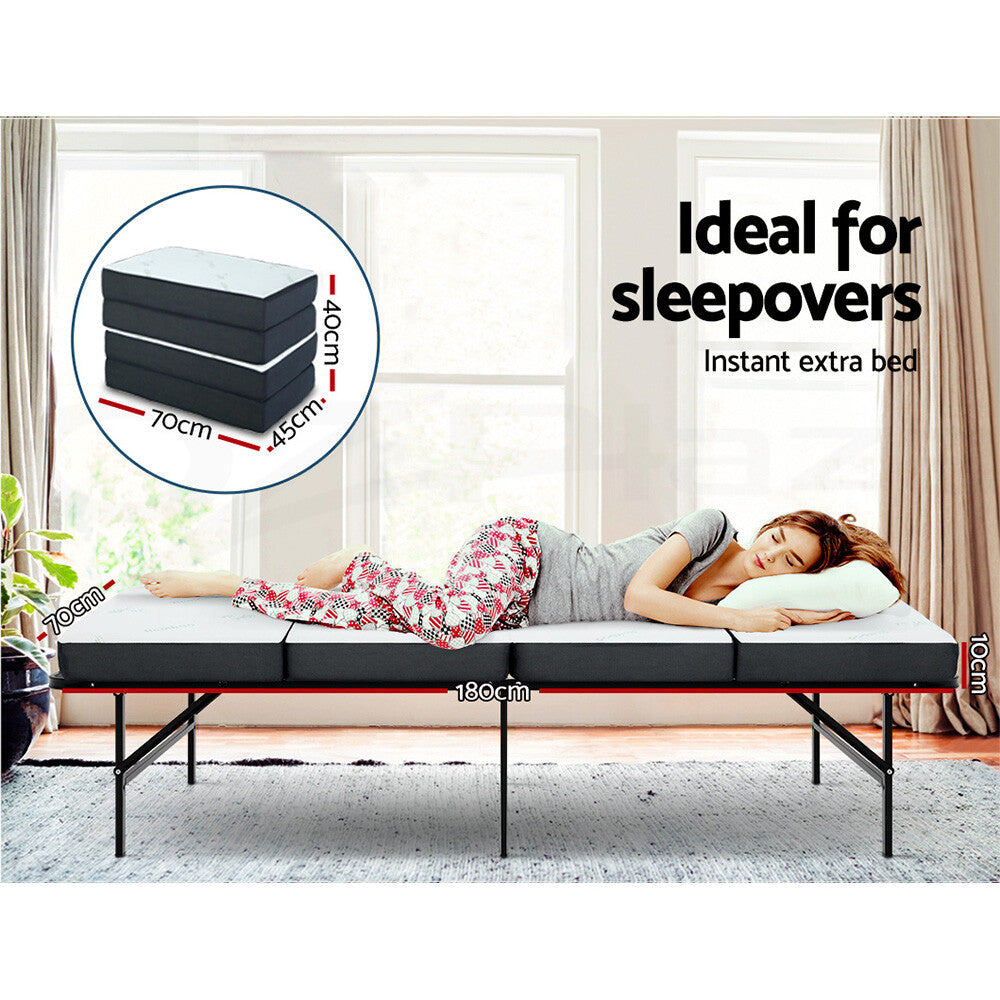 Giselle Bedding Foldable Mattress Folding Foam Mattresses Sofa Bed Mat Bamboo