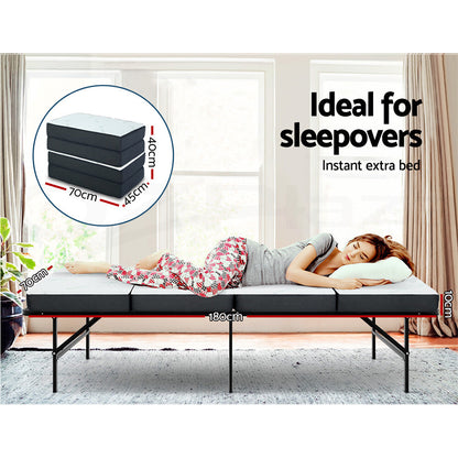 Giselle Bedding Foldable Mattress Folding Foam Mattresses Sofa Bed Mat Bamboo