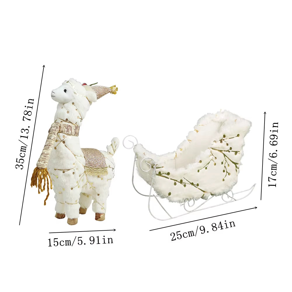 Elk Christmas Party Decoration Christmas Decoration for Tree Santa Claus Snowman Figurines Decoration