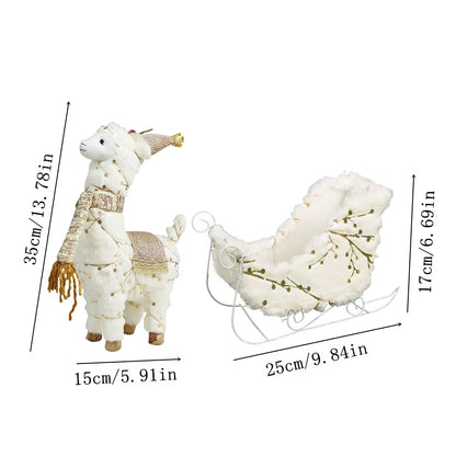 Elk Christmas Party Decoration Christmas Decoration for Tree Santa Claus Snowman Figurines Decoration