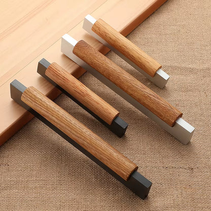 Wood Furniture Handle Cabinet Handles Furniture Accessory Drawer Knobs Kitchen Handle Natural for Furniture Pulls