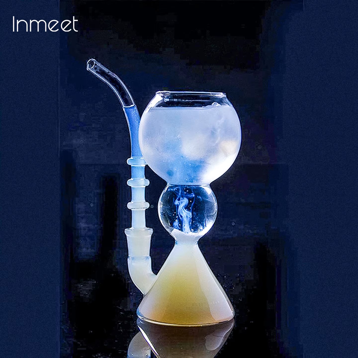 Absinthe Glass/Glass Cup with Straw/Cocktail Glass/High Borosilicate Heat-Resistant Glass Cup
