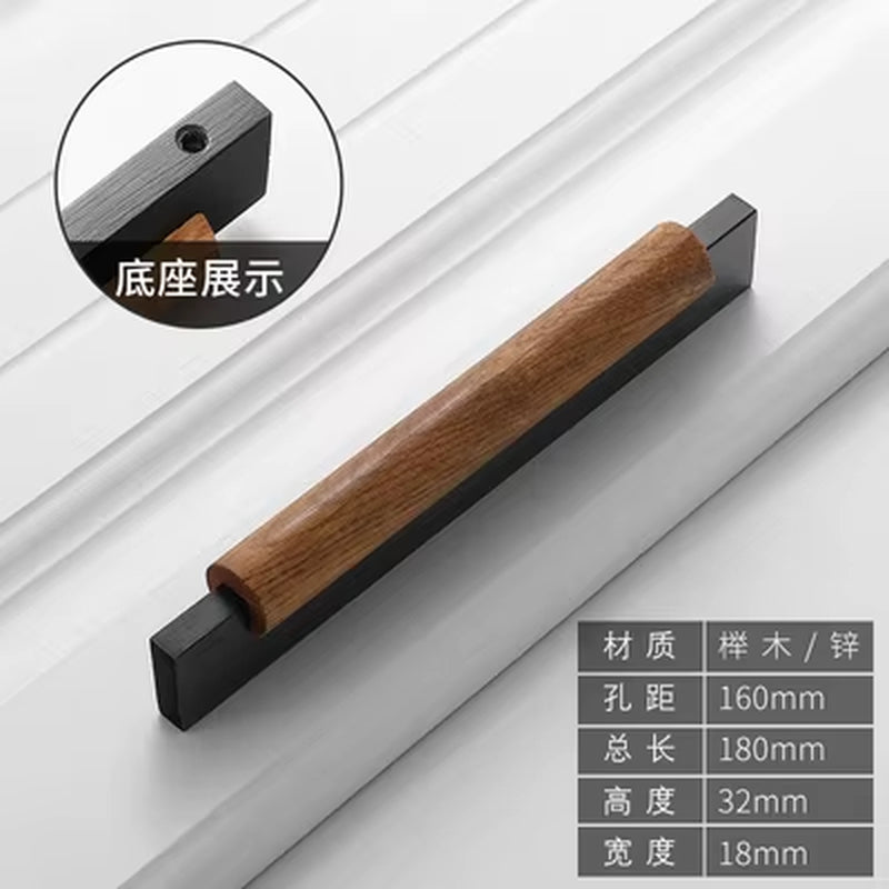 Wood Furniture Handle Cabinet Handles Furniture Accessory Drawer Knobs Kitchen Handle Natural for Furniture Pulls