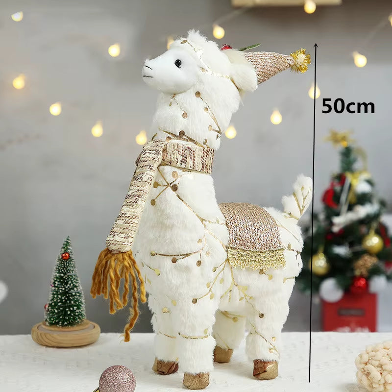 Elk Christmas Party Decoration Christmas Decoration for Tree Santa Claus Snowman Figurines Decoration