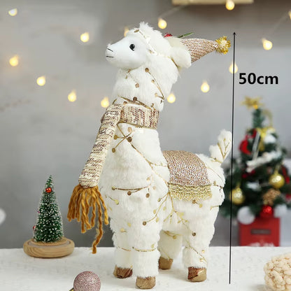 Elk Christmas Party Decoration Christmas Decoration for Tree Santa Claus Snowman Figurines Decoration